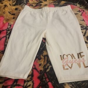 Guess Cream Love Print Leggings